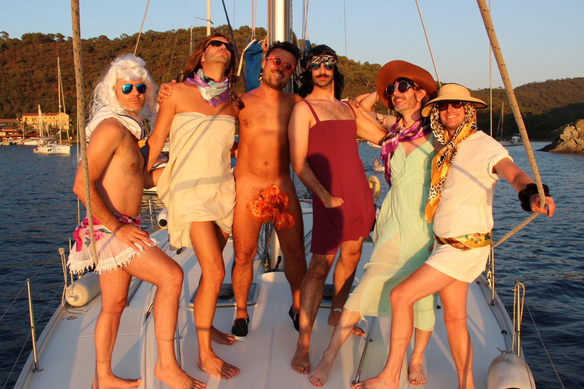 Saltyboys dress up theme party Cote d'Azur