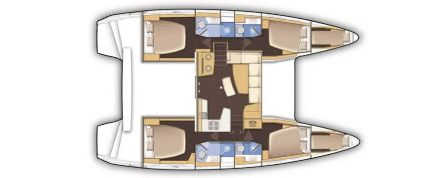 Saltyboys catamaran layout
