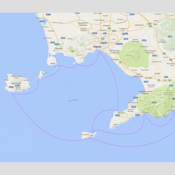 Saltyboys Italy Amalfi coast itinerary route map