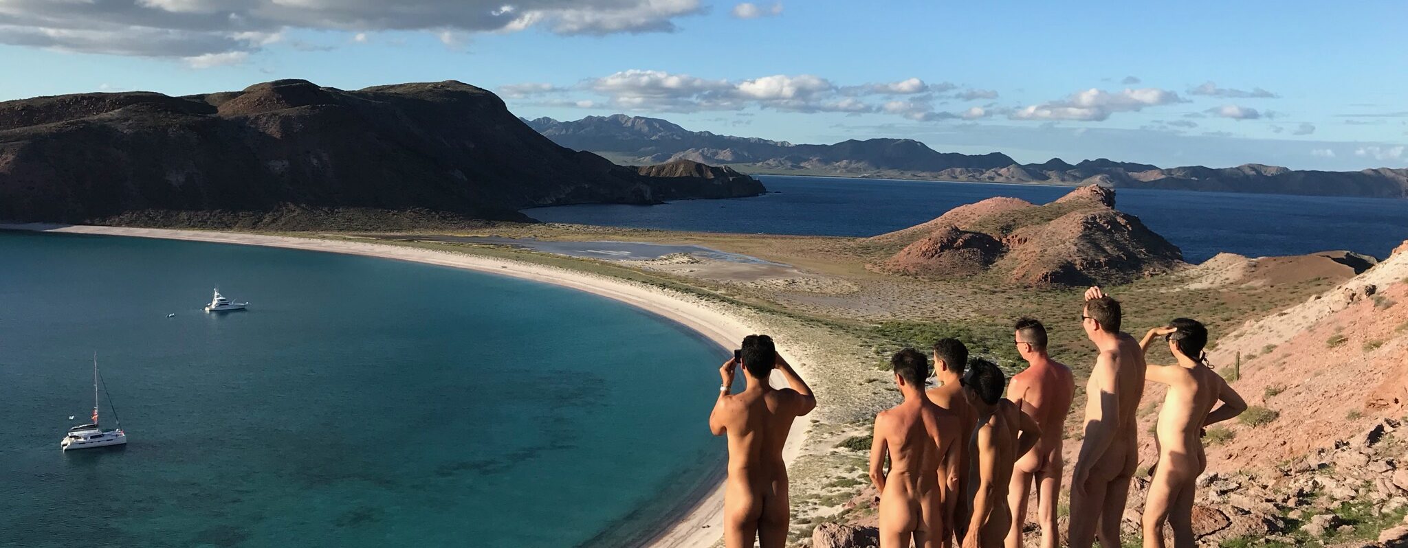 Saltyboys gay nudists hiking Baja California Mexico