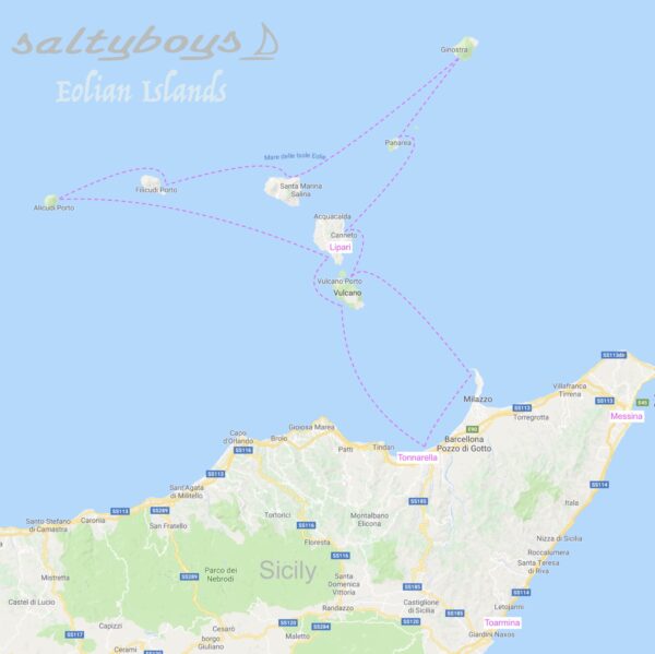 Eolian Islands route